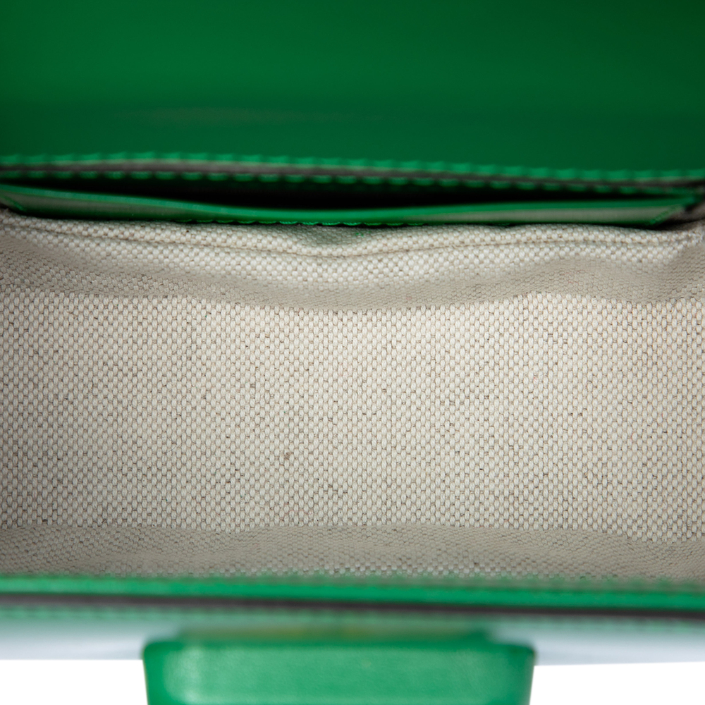 Pre-Loved Gucci Mini Calfskin 1947 Bamboo Top Handle Bag - Picture 5 of 8